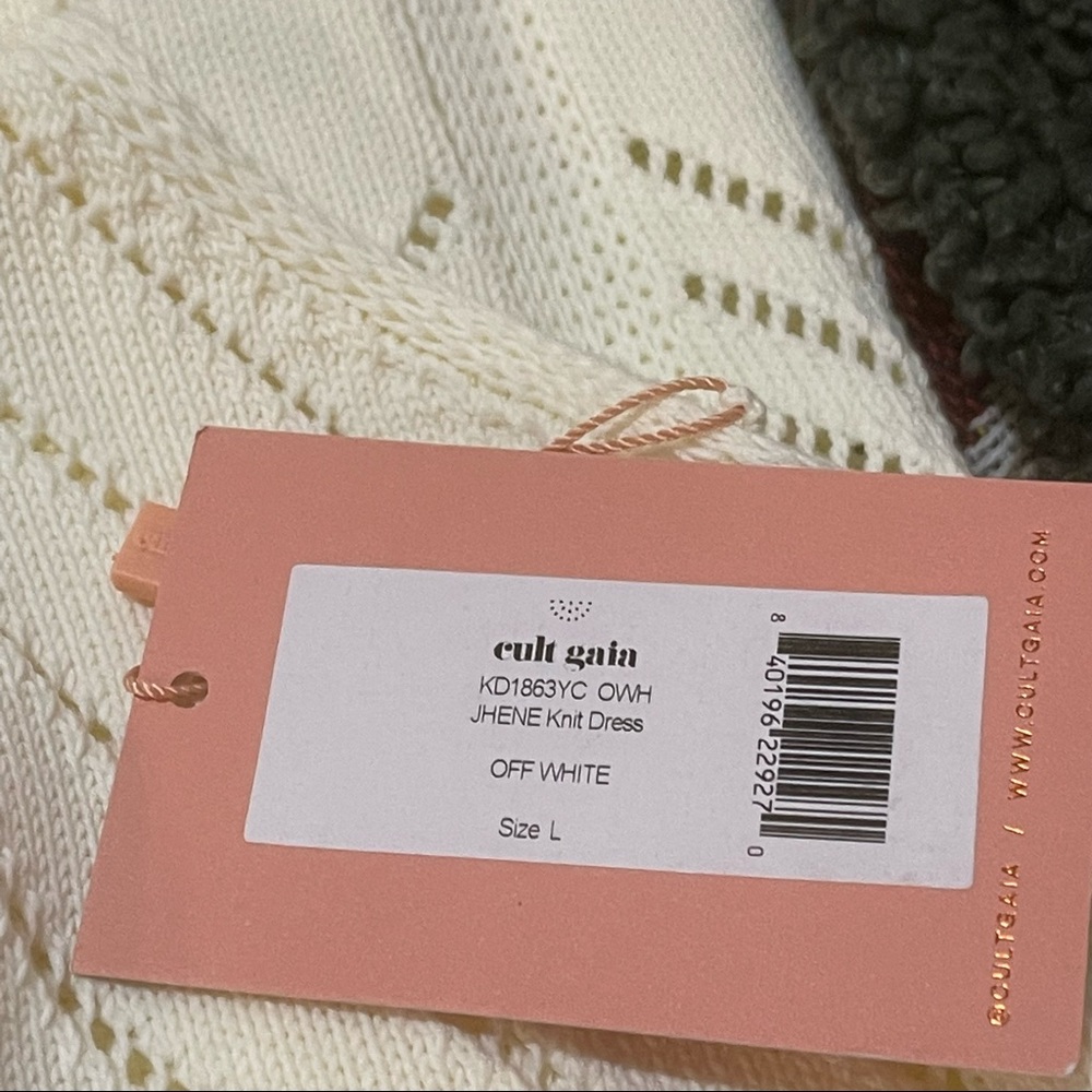 Cult Gaia “Jhene” off white knit midi dress.  NWT - Picture 7 of 7